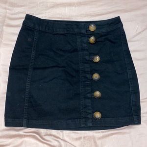 button up free people skirt